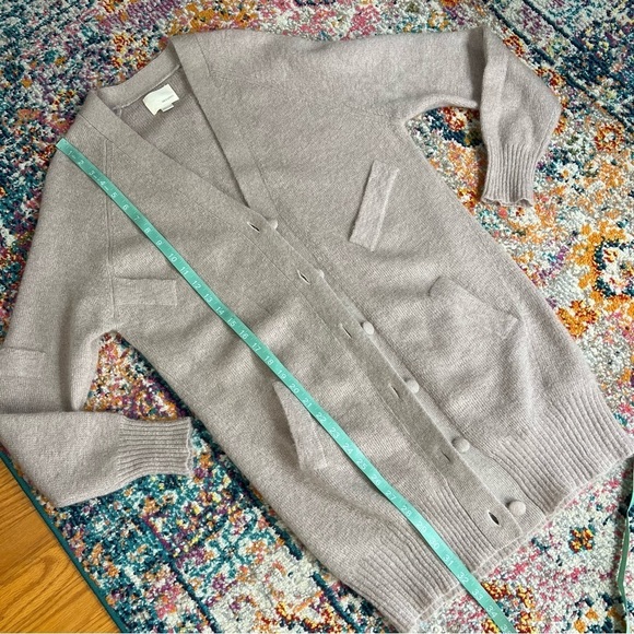 Band of Outsiders Mauve‎ Brown Mohair Cardigan sz small - Picture 14 of 16